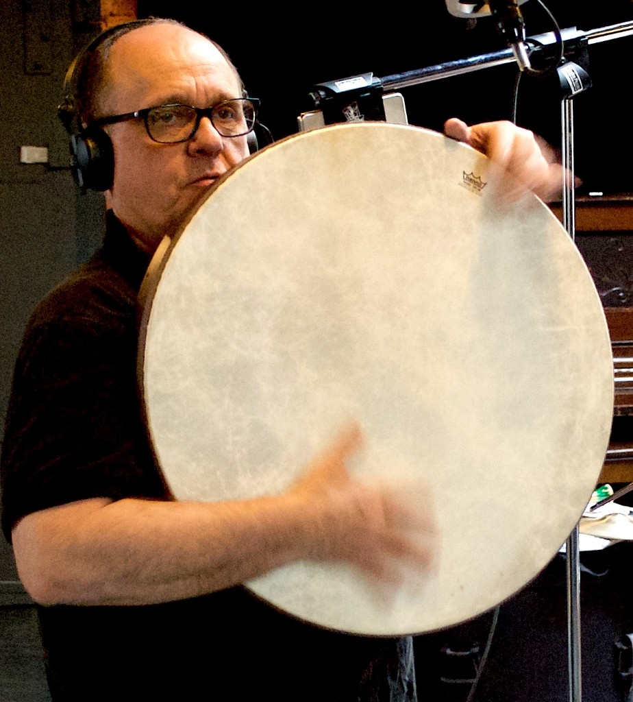 Frame drum recording session