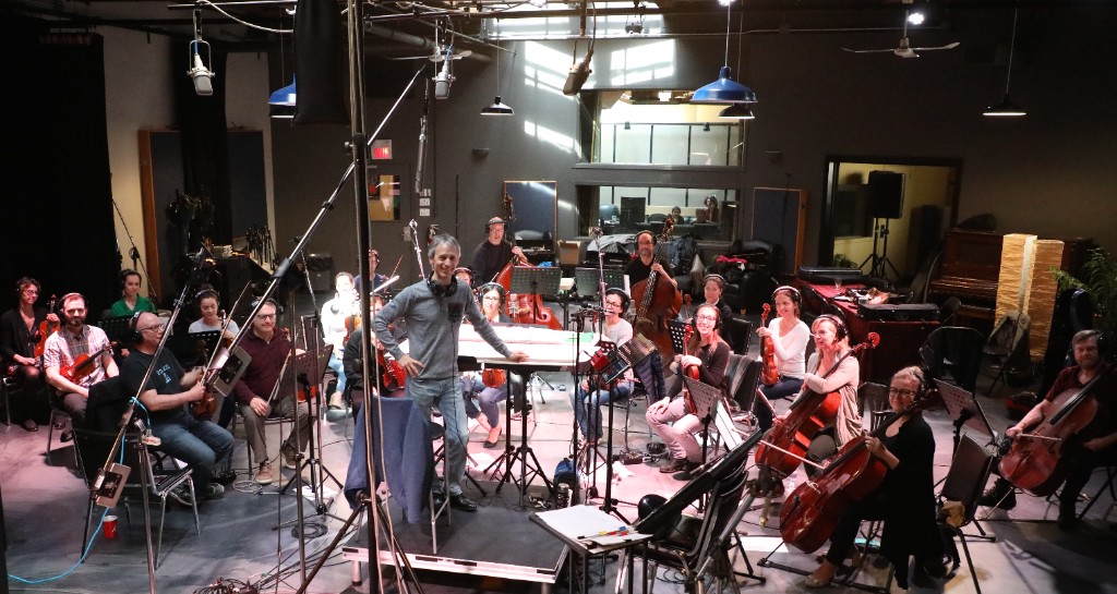 String ensemble recording session for Troll