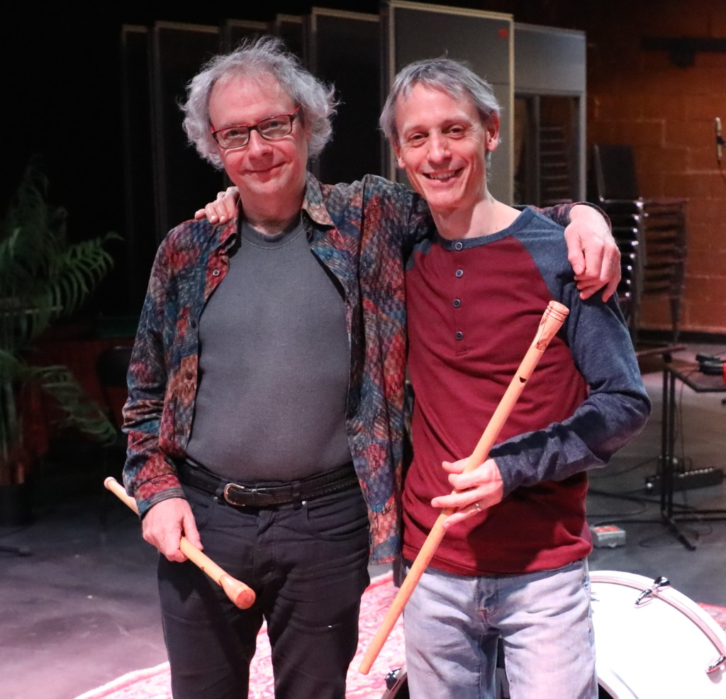 Daniel Scott with Guy in the studio