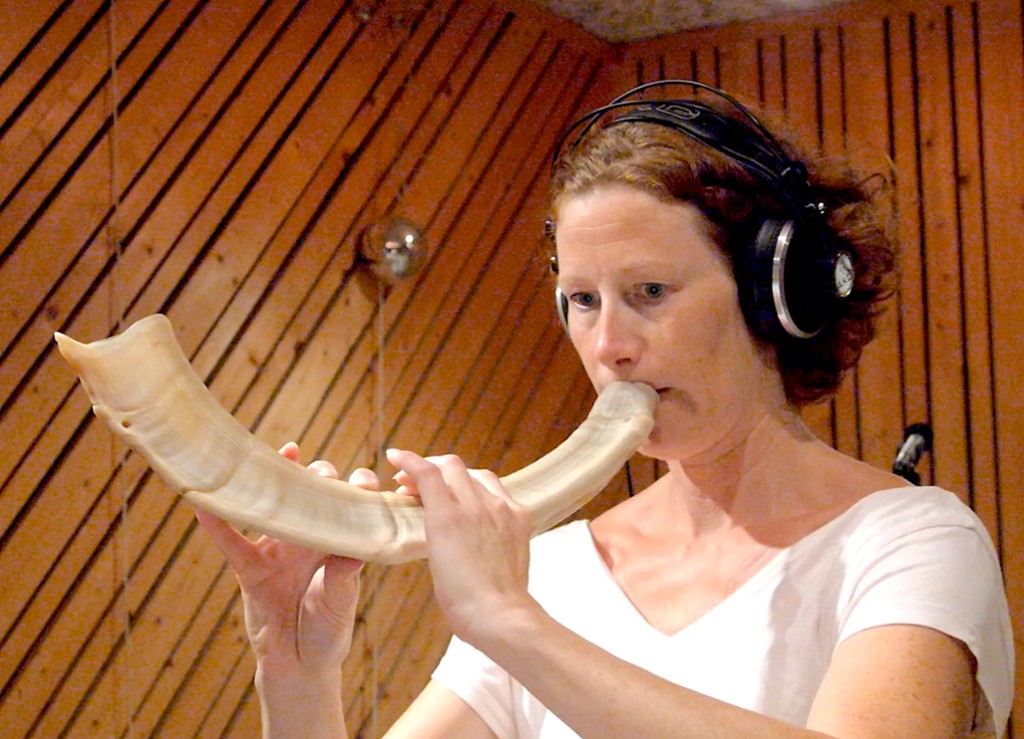 Shofar recording session