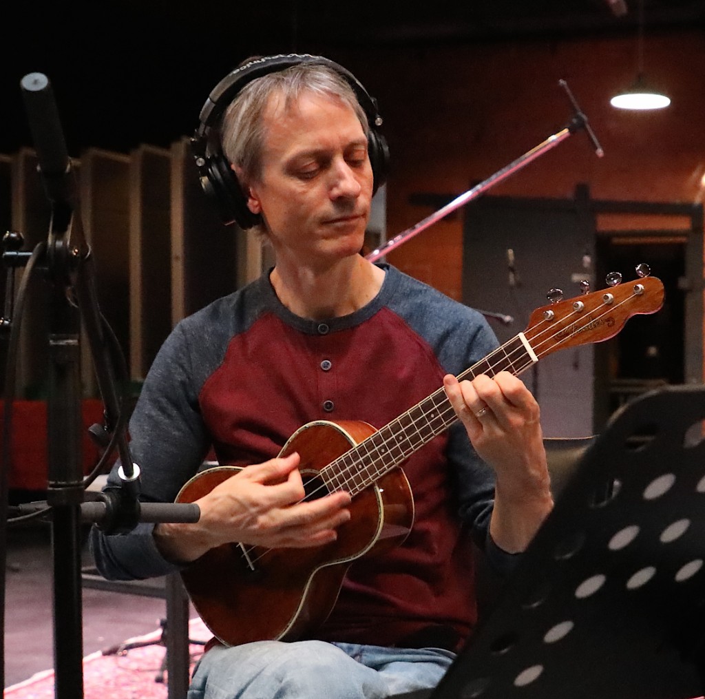 Ukulele recording session
